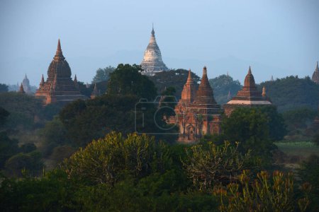 Foto de Paisaje de Bagan durante la mañana - Imagen libre de derechos