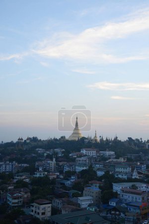 Photo for Shwedagon golden pagoda at twilight, Yangon,Myanmar - Royalty Free Image
