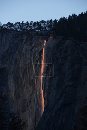 Photo for Night view of firefalls - Royalty Free Image
