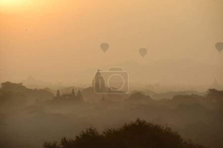 Photo for Balloons in bagan, Myanmar - Royalty Free Image