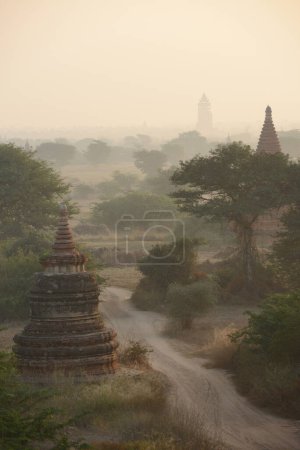 Photo for Bagan landscape during early morning - Royalty Free Image