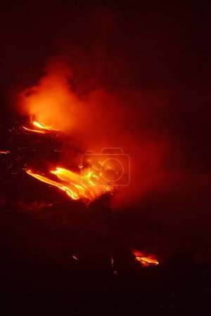 Photo for Lava flow in Hawaii background view - Royalty Free Image