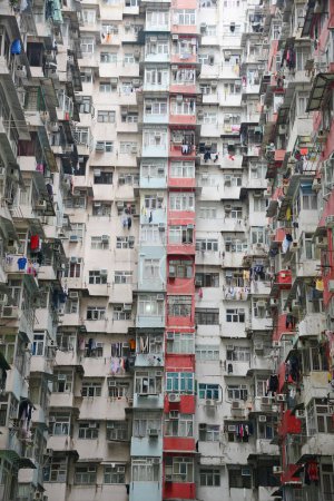 Téléchargez les photos : Hong kong appartements paysage urbain - en image libre de droit