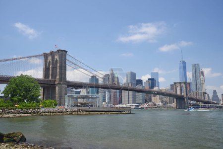 Photo for Brooklyn bridge, cityscape, urban - Royalty Free Image
