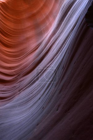 Photo for Slot canyon walls, wavy texture - Royalty Free Image