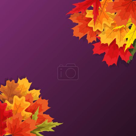 Photo for Autumn Natural Leaves Background - Royalty Free Image
