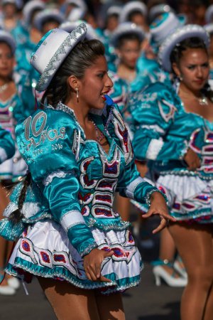 Photo for Chilean women in carnival costumes - Royalty Free Image