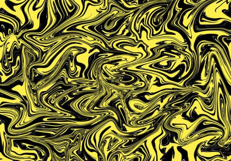 Photo for Black and yellow marble effect - Royalty Free Image