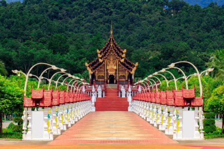 Photo for "Royal Pavilion (Ho Kham Luang) in Royal Park Rajapruek in chiangmai thailand" - Royalty Free Image