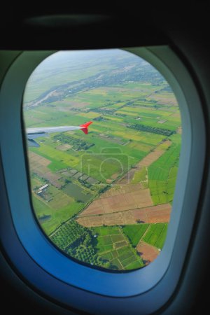 Photo for The plane window view - Royalty Free Image