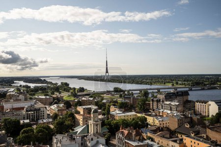 Foto de El panorama de Riga, Letonia - Imagen libre de derechos