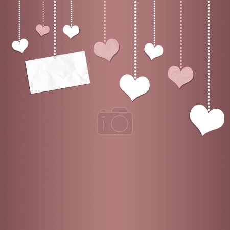 Téléchargez les photos : "Happy Valentine's Day background. Concept d'amour. Illustration 3d" - en image libre de droit