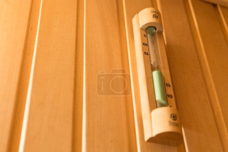 Photo for Timer on wall in sauna - Royalty Free Image