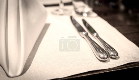 Photo for Fine table setting, close up - Royalty Free Image