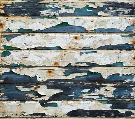 Foto de Lamas horizontales de madera muy erosionada - Imagen libre de derechos