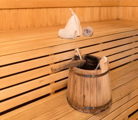 Foto de "sauna interior con equipo" - Imagen libre de derechos