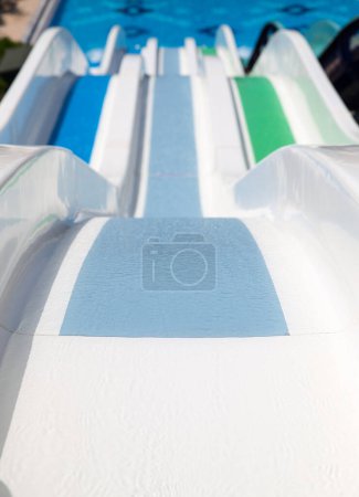 Photo for Water slides in aquapark - Royalty Free Image