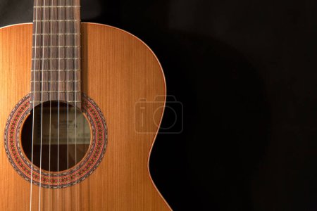 Photo for Acoustic guitar, close up - Royalty Free Image