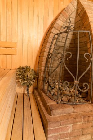 Photo for "interior of a sauna" - Royalty Free Image