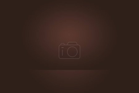 Photo for "Abstract brown gradient well used as background for product display." - Royalty Free Image