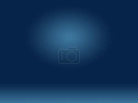 Photo for Abstract Smooth Dark blue with Black vignette Studio well use as background,business report,digital,website template,backdrop - Royalty Free Image