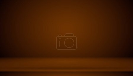 Photo for "Abstract brown gradient well used as background for product display." - Royalty Free Image