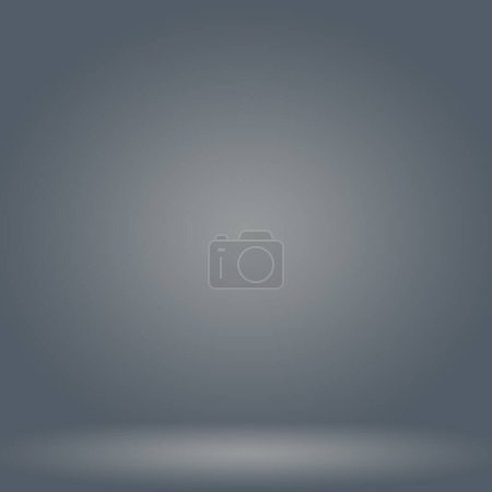Photo for Abstract luxury blur grey color gradient, used as background studio wall for display your products - Royalty Free Image