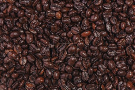 Téléchargez les photos : "Des grains de café. Café torréfié grains fond
." - en image libre de droit