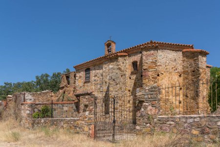 Photo for "Bishop's Hospital. Navatrasierra, Las Villuercas, los Ibores and La Jara geopark, Caceres province, Extremadura, Spain" - Royalty Free Image