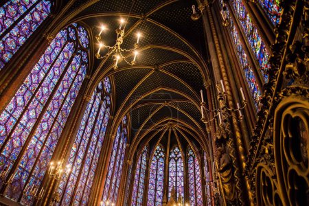 Photo for "Saint Chappelle, Paris, France, Catholic Church" - Royalty Free Image
