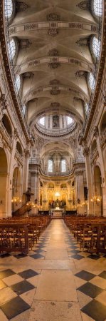 Foto de "Notre Dame de Paris. Vista interna" - Imagen libre de derechos