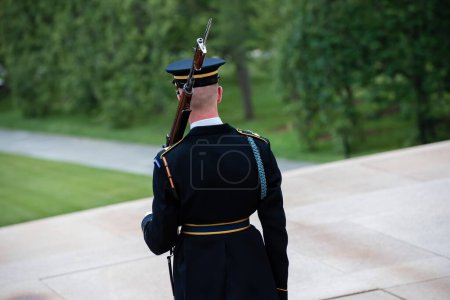 Photo for Ceremony at the Tomb of the Unknown soldier in Arlington, VA - Royalty Free Image