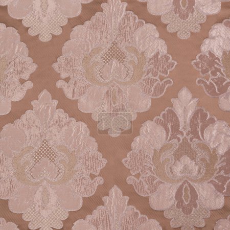 Photo for Abstract fabric backdrop. Brown material texture - Royalty Free Image