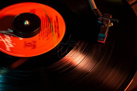Photo for Turntable with vinyl record - Royalty Free Image