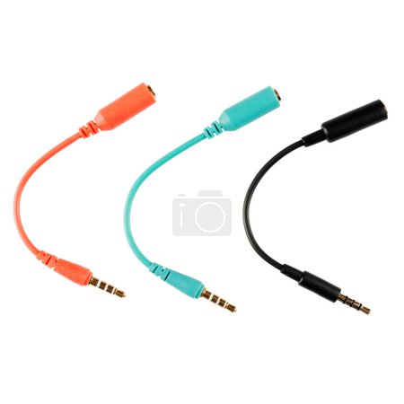 Photo for Various color audio cables - Royalty Free Image