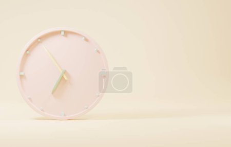 Photo for Office clock icon. Round business watches with time arrows hour and minutes - Royalty Free Image