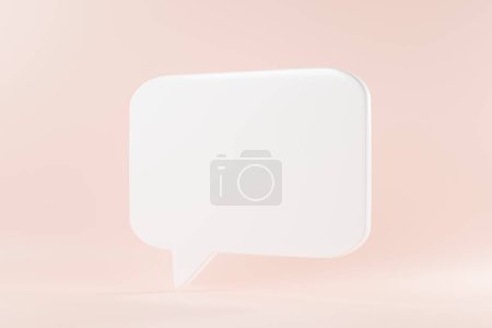 Photo for Speak bubble text, talk chatting box, thinking sign symbol, message box outline cartoon - Royalty Free Image