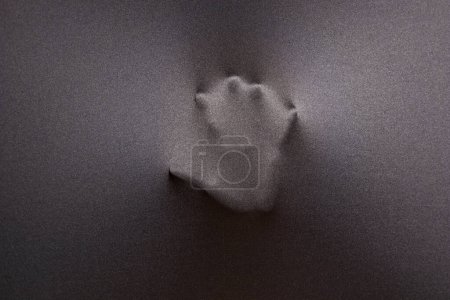 Foto de Impresión de tela de mano, primer plano - Imagen libre de derechos