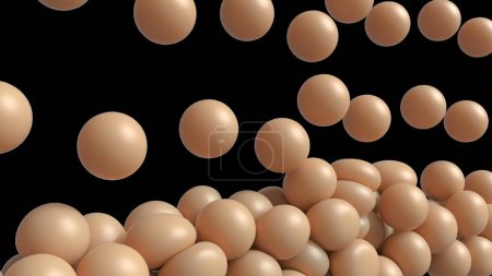 Photo for Sphere fat cell cholesterol medical tissue collect together molecule weight 3d render - Royalty Free Image