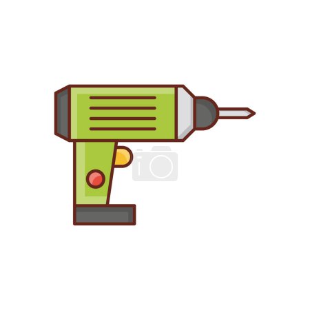 Photo for Drill icon, colorful illustration - Royalty Free Image