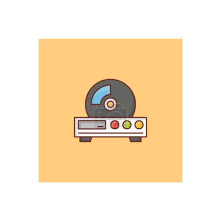 Photo for Cd rom icon, colorful illustration - Royalty Free Image