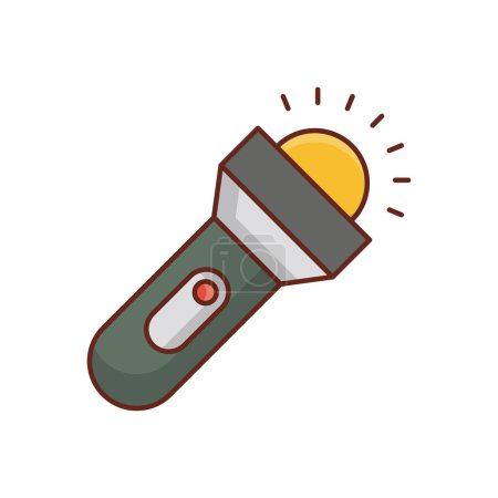 Photo for Torch icon, colorful illustration - Royalty Free Image