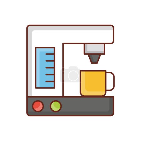 Photo for Coffee machine icon, colorful illustration - Royalty Free Image