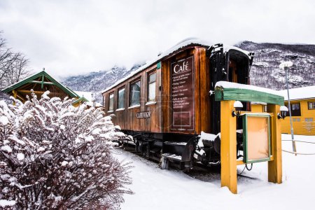 Photo for Flam Railway in winter season - Royalty Free Image