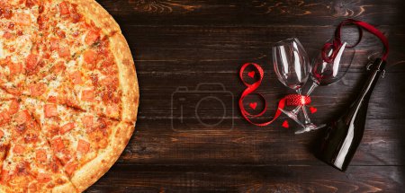 Photo for Close-up shot of delicious italian pizza - Royalty Free Image