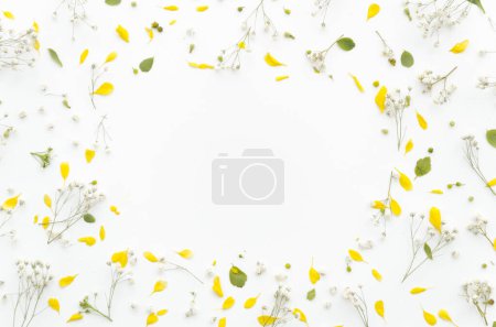 Foto de Marco decorativo fondo con flores - Imagen libre de derechos
