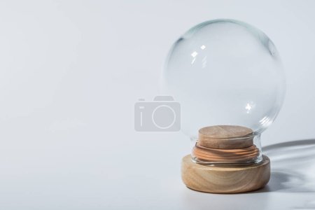Photo for Glass Jar Sphere on white background - Royalty Free Image