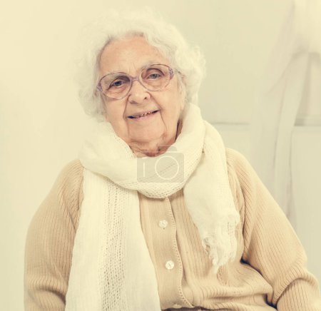 Photo for Portrait of elderly woman - Royalty Free Image
