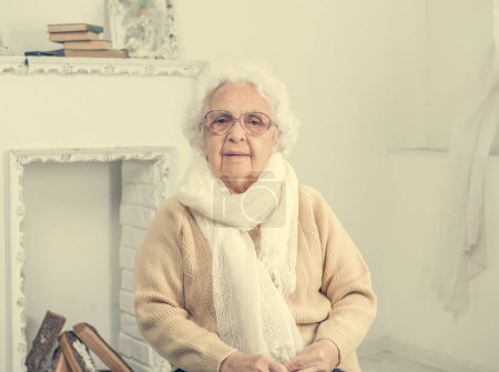 Photo for Portrait of elderly woman - Royalty Free Image