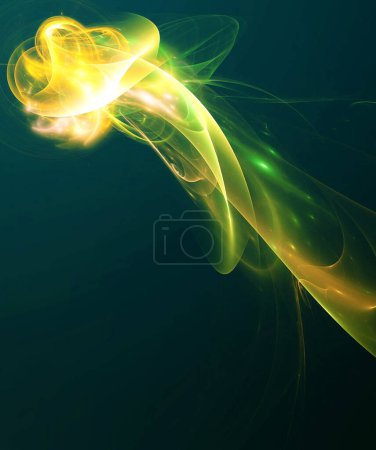 Photo for Abstract digital fractal, fantasy design, magic background - Royalty Free Image